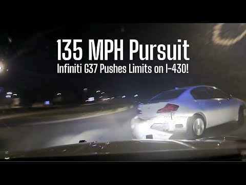 Infiniti G37 Reaches 135 MPH on I-430 Before Maumelle Exit | Arkansas State Police Pursuit