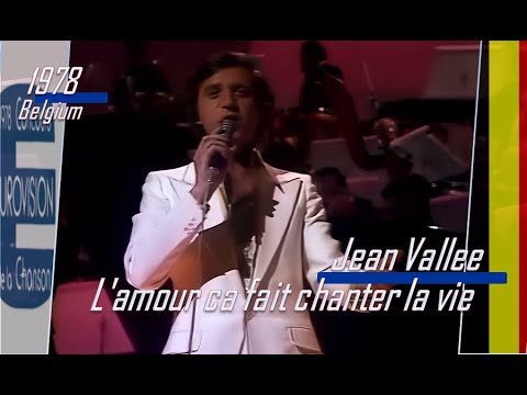eurovision 1978 Belgium 🇧🇪 Jean Vallee - L'amour ça fait chanter la vie ᴴᴰ