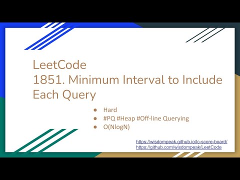 【每日一题】1851. Minimum Interval to Include Each Query, 6/20/2021
