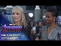 Letitia Wright and Pom Klementieff talk filming LIVE from the Avengers: Endgame Premiere