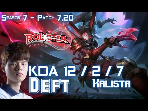 KT Deft KALISTA vs XAYAH ADC - Patch 7.20 KR Ranked