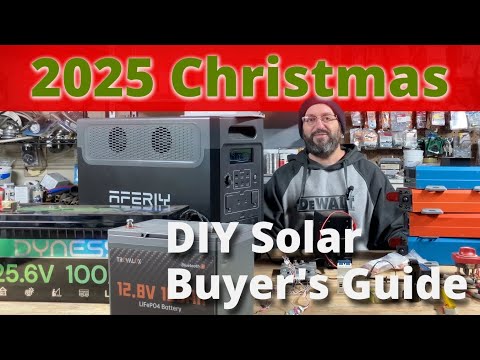 2025 Christmas DIY Solar Buyer's Guide: Batteries, Solar Panel, Inverters, Charge Controller & Tools