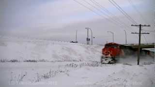 HD Train #83 - CN "UltraTrain" Tank Train (583) at Saint-Étienne,Quebec