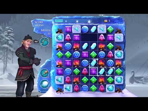 Frozen Free Fall: Snowball Fight Level 239 Walkthrough, No Power Ups