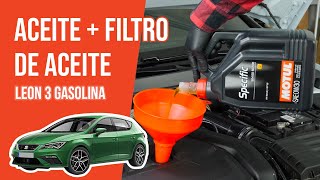 Youtube thumbnail of video "Cambio de aceite y de filtro de aceite Leon 3 1.5 TSI 🛢"