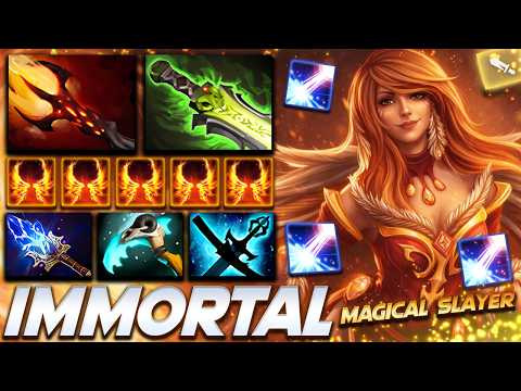 LINA IMMORTAL FIRE SLAYER - Dota 2 Pro Gameplay [Watch & Learn]