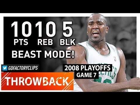 Prime Kendrick Perkins Game 7 Highlights vs Hawks (2008 Playoffs) - 10 Pts, 10 Reb, 5 Blocks!