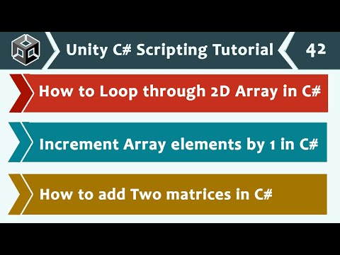Introduction to Arrays Memory Representation Unity C Scripting Tutorial 33 