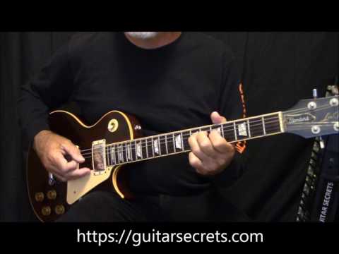 Blues guitar  riff 1 in A. Guitar chords used are A7 D7 E7