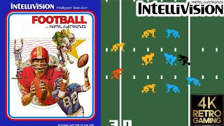NFL Football Intellivision 4k Gameplay