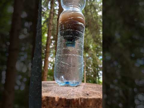 Wasserfilter selber bauen?🥵💦 #wasserfilter #tampon #survivalhack #gutzuwissen #bushcraft #natur