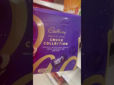 Cadbury delicious chunk collection individual wrapped milk,dairy milk and wholenut #chocolate #fypシ