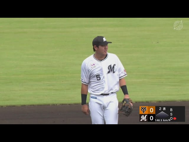 【ファーム】固い守備を見せた!! マリーンズ・安田尚憲 ランニングスローで軽快に捌く!!  2024年9月25日 千葉ロッテマリーンズ 対 読売ジャイアンツ