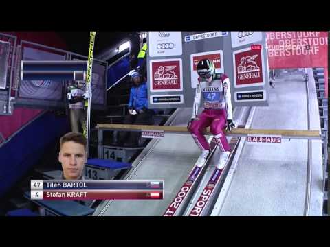 Stefan Kraft vs Tilen Bartol oberstdorf  2016 4 hills tournament