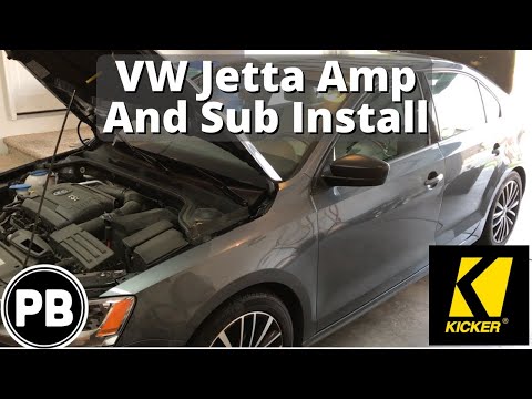 , title : '2011 - 2018 VW Jetta Sub and Amp install to Factory Radio'