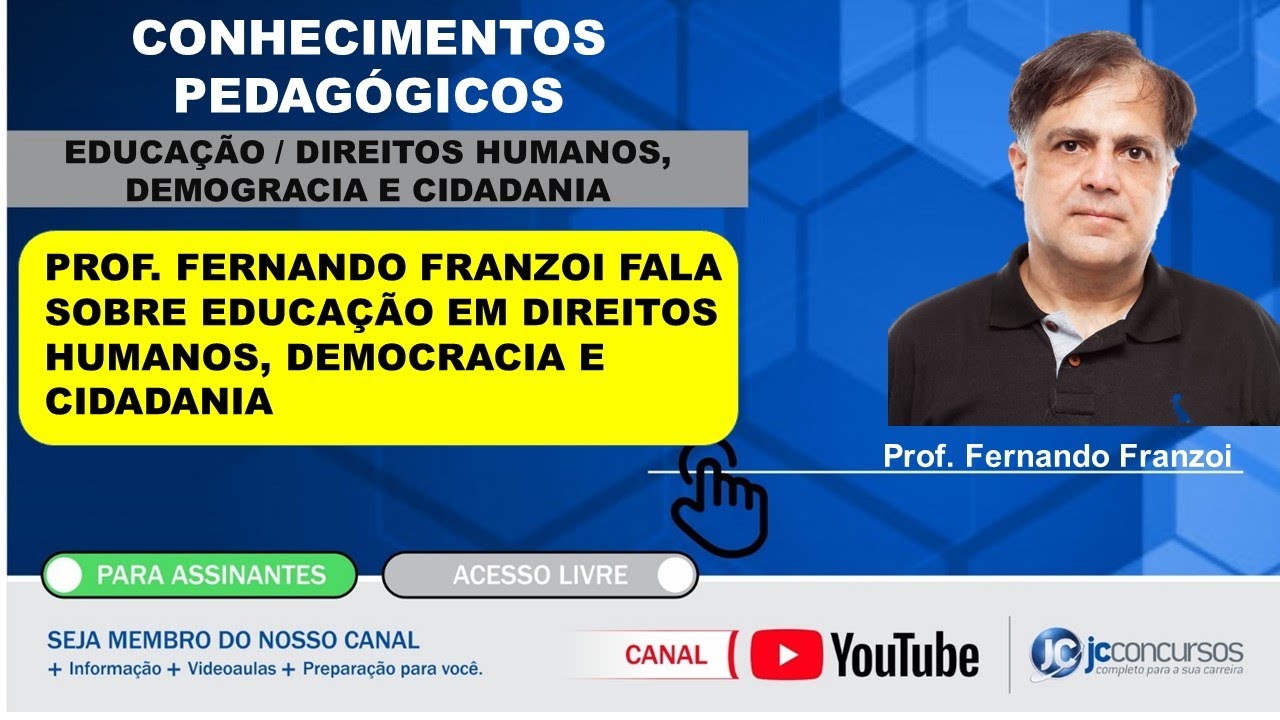 EDUCAÇÃO / DIREITOS HUMANOS, DEMOGRACIA E CIDADANIA