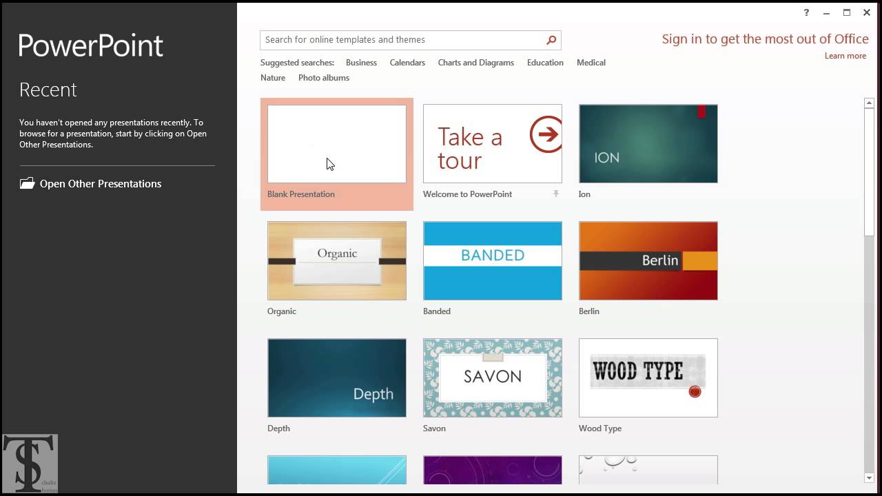 Non-Linear Powerpoint Technique