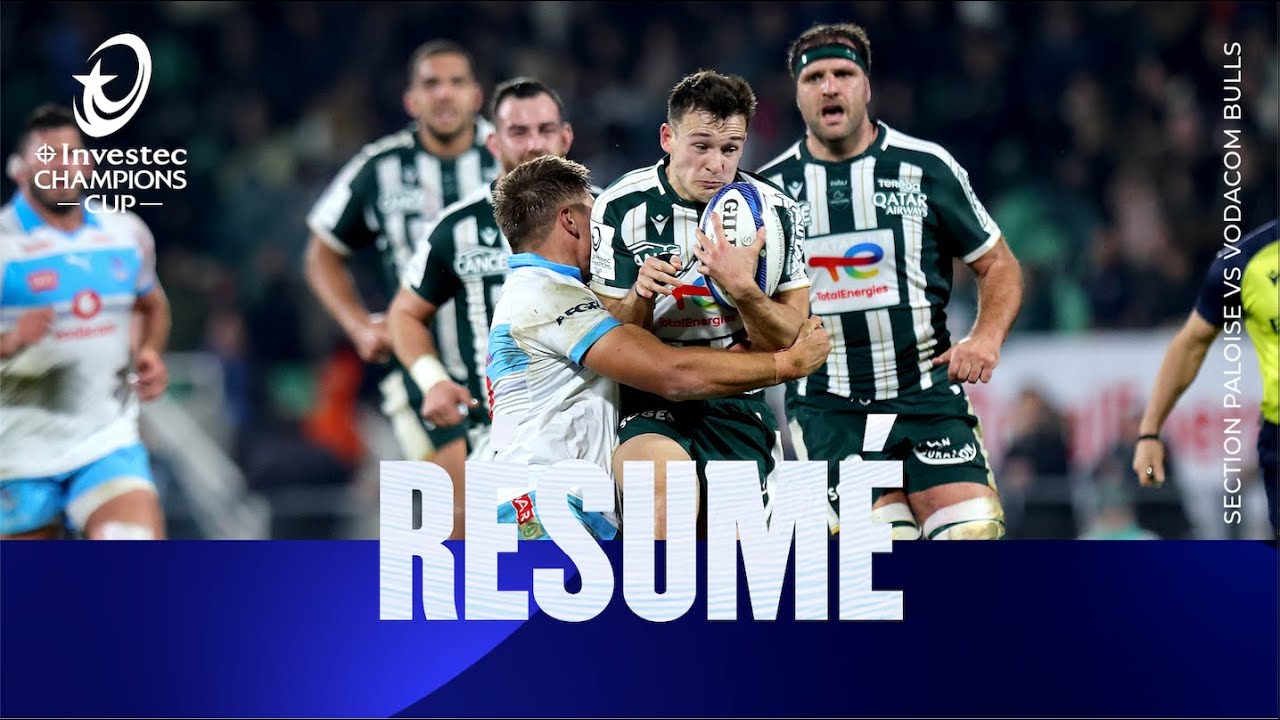 Résumés - Section Paloise v Vodacom Bulls | Investec Champions Cup 2025/26