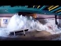 HD Earthquake Universal Studios Tour On Ride Experience POV W Fire Water And Disasters