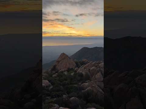 Sunset from Santa Barbara’s Rock Garden Mountain #sunset #hiking #beautifulnature #santabarbara