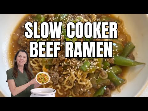 Slow Cooker Beef Ramen