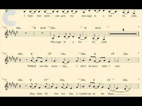 Clarinet - Message in a Bottle - The Police - Sheet Music, Chords, & Vocals