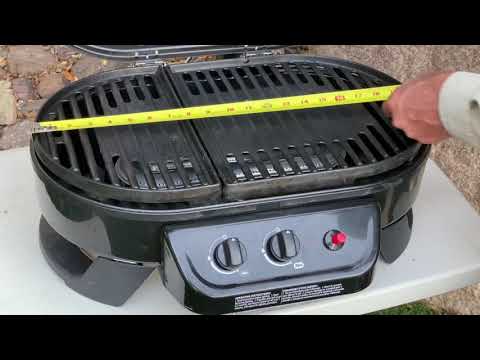 Coleman propane camping grill demo