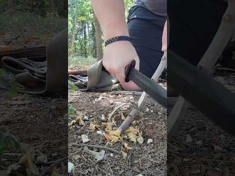 Ka-Bar USMC Feathersticking #bushcraft