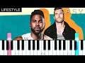 Jason Derulo - Lifestyle (feat. Adam Levine) | EASY Piano Tutorial