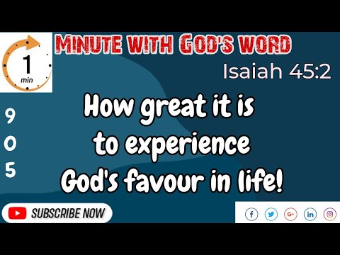 How great it is to experience God's favour in life!(Sub:Eng)@L.Kumzukwalling |Isaiah 45:2#905