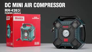 Автомобильный компрессор Ronix 12В, 160 PSI, 11 бар, 1100 кПа (RH-4263) — відео 1
