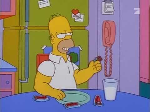 Simpsons - Essen in Riegelform