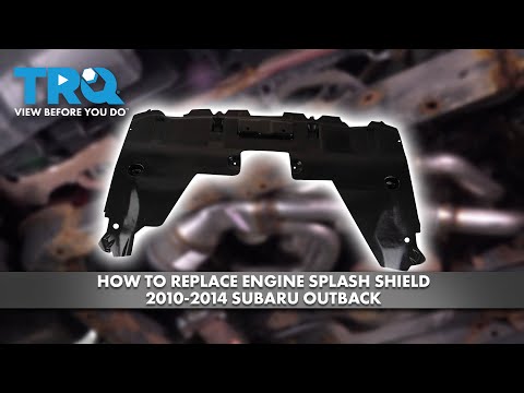 How to Replace Engine Splash Shield 2010-2014 Subaru Outback