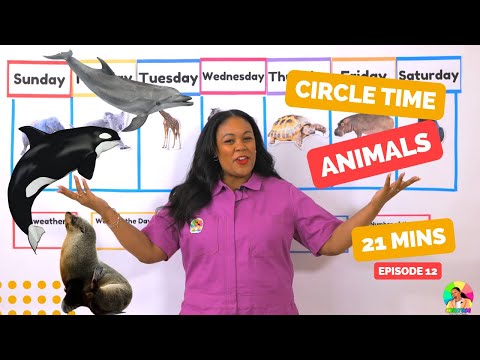 Ocean Animals - Songs for Kids - Circle Time with Ms. Monica - Preschool Lessons -  Episode 12