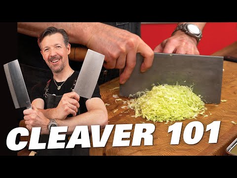 How to Use a Chinese Cleaver - Knife Skills