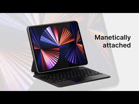 Typecase Magic Keyboard For iPad Pro 12.9 Inch 2021/2020/2018 With Trackpad & Backlight