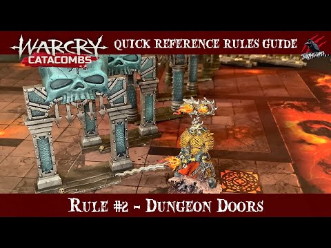 WARCRY CATACOMBS DOORS - WARCRY QUICK RULES REFERENCE GUIDE #2- Warhammer Age of Sigmar Warcry Rules