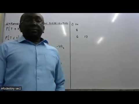 Quantitative Analysis lesson on Exponential probability distribution done on 29-9-2022