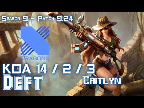 DRX Deft CAITLYN vs SENNA ADC - Patch 9.24 KR Ranked