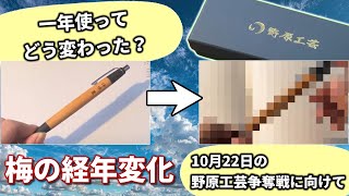 【野原工芸】梅のシャープペン一年使ってどう変わった？＆10月22日の争奪戦に向けて！【文房具】