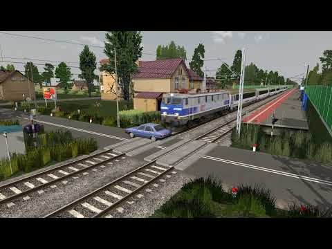 Symulator Maszyna - Wypadek z samochodem na przejezdzie kolejowym P.O Wolica Zachodnia