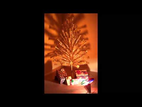 Evergleam Aluminum Christmas Tree and Penetray Color Wheel circa 1962