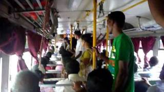 preview picture of video 'Sri Lanka,ශ්‍රී ලංකා,Ceylon,Public Bus ride South-West coast (01)'