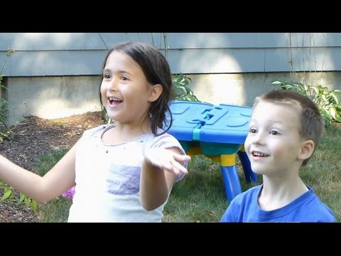 Zero-G over a trampoline. Kids amazed.