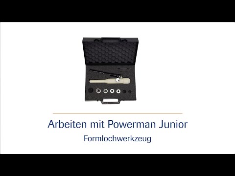 Handbetätigte Hydraulik-Stanzpumpe Powerman Junior - Formlochwerkzeug HD | häwa