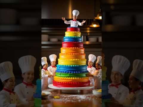 rainbow 🌈 cake 🎂 #nivetadhingramusic #food