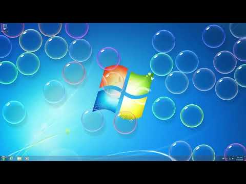 10 hours of windows 7 bubbles screensaver