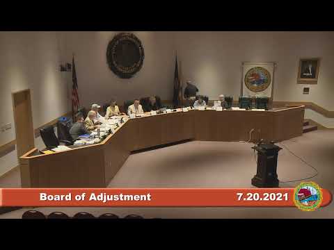 7.20.2021 Board of Adjustment