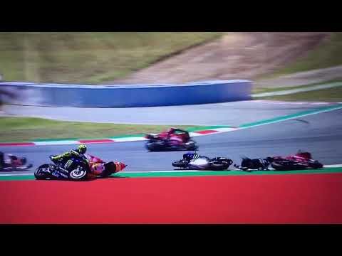 MotoGP Lorenzo crash. Skittles