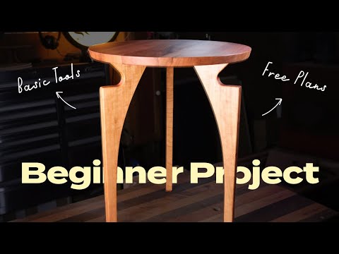 Beginner Woodworking Project - Free Plans  -Only one 8 foot board Needed DIY Furniture